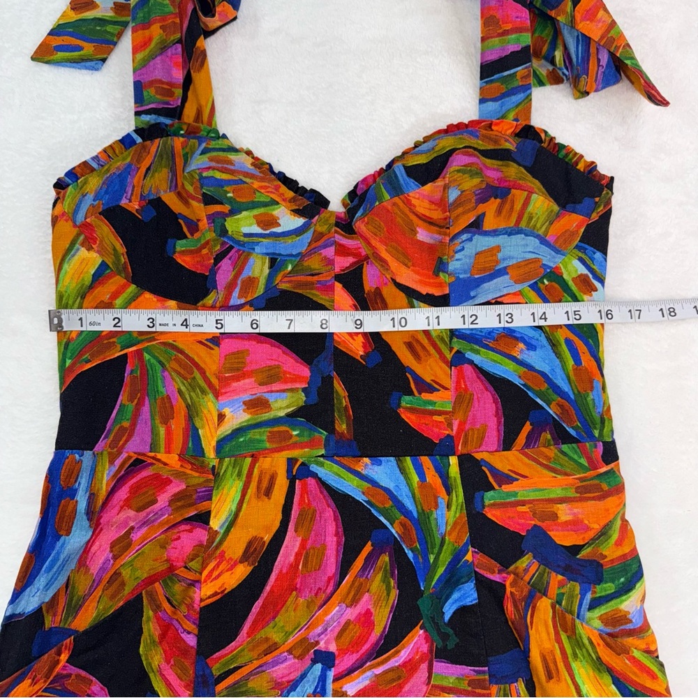 FARM Rio Multicolor Tropical Print Mini Dress - Picture 12 of 13